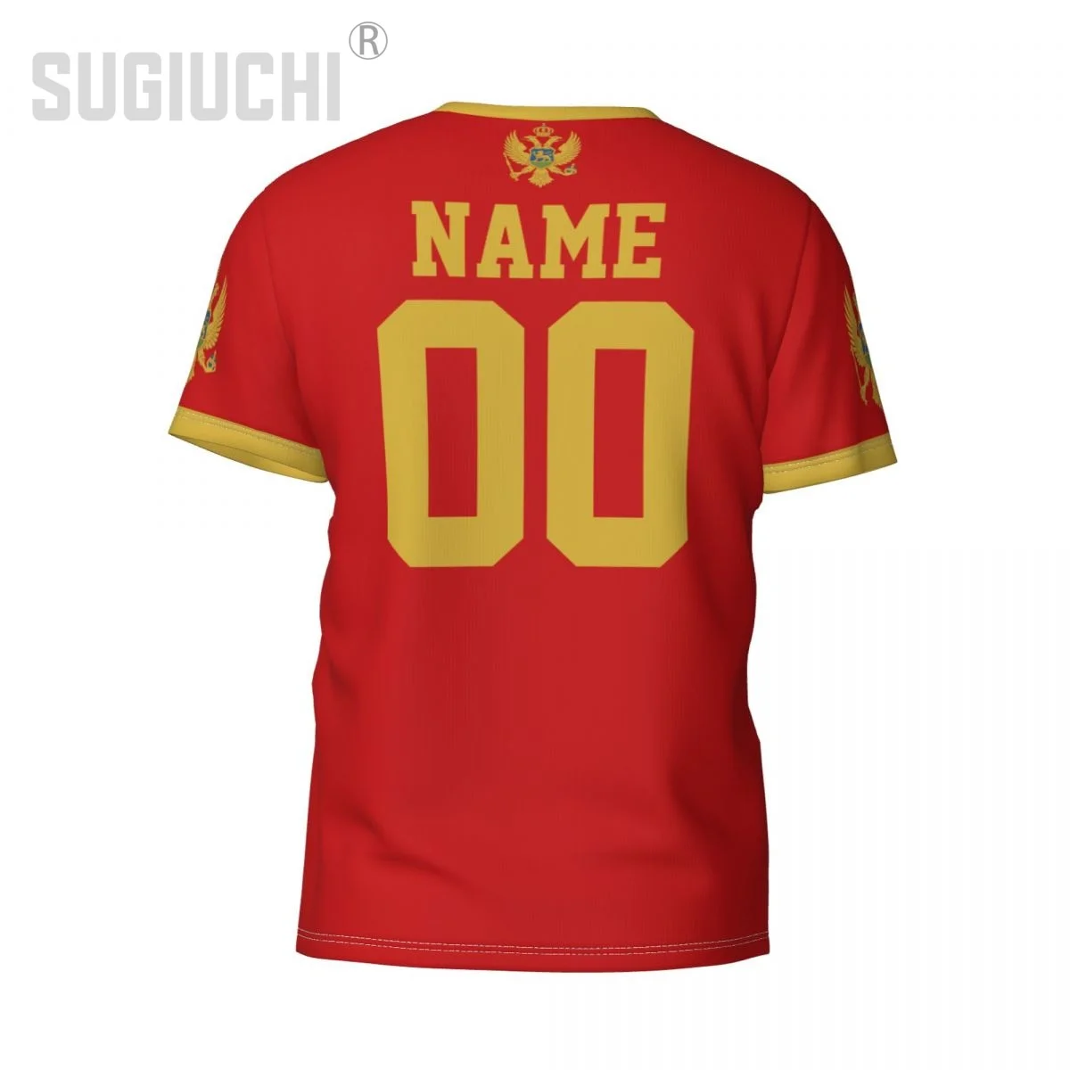 Custom Name Number Montenegro Flag Emblem 3D T-shirts For Men Women Tees jersey team Clothes Soccer Football Fans Gift T shirt