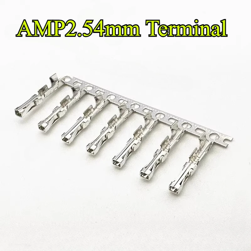 10-100 قطعة أسود AMP2.54mm الإسكان/إبرة مستقيمة 2P/3P/4P/5P/6P/8P 280 موصل صف واحد التوصيل محطة استبدال 280358/280359