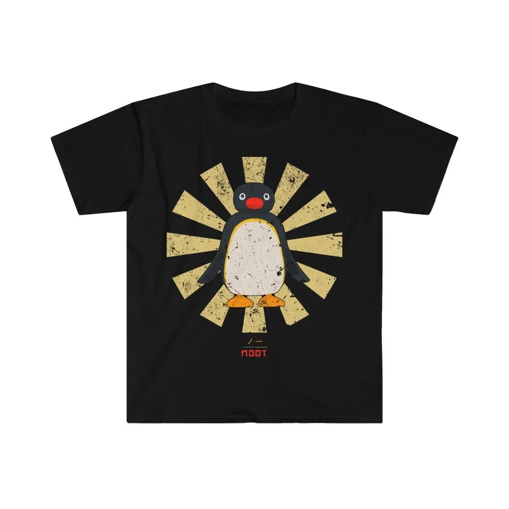 Pingu Noot Retro Japanese Men's Fitted Short Sleeve Tee