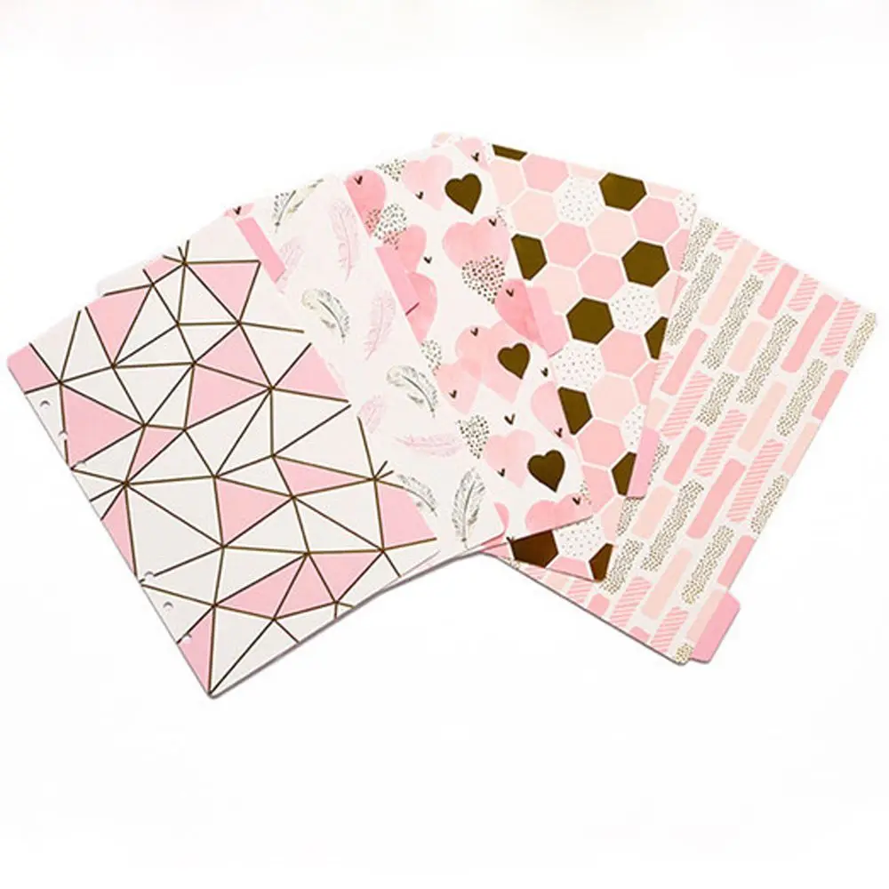 ノートブックバインダー カテゴリページ タブバインダー インデックスカード ルーズリーフセパレーター ページバインダー インデックスページ バインダーインデックスディバイダー