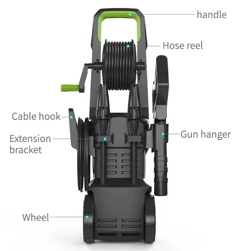 Durable 1000W High Pressure Car Washer Premium Suitable For Home Courtyard Garden Ground And Various Vehicle Surface Washing Use