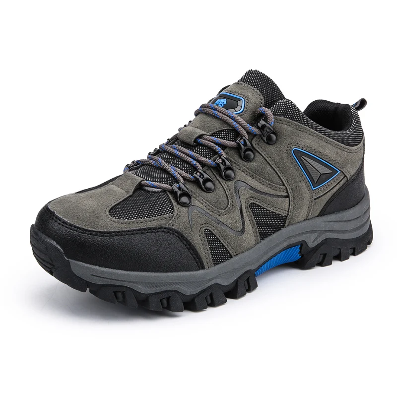 Men Hiking Shoes Mesh Breathable Travel Shoes Non-Slip Wear-Resistant Woodland Training Shoes Men Outdoor Hiking Sports Shoes