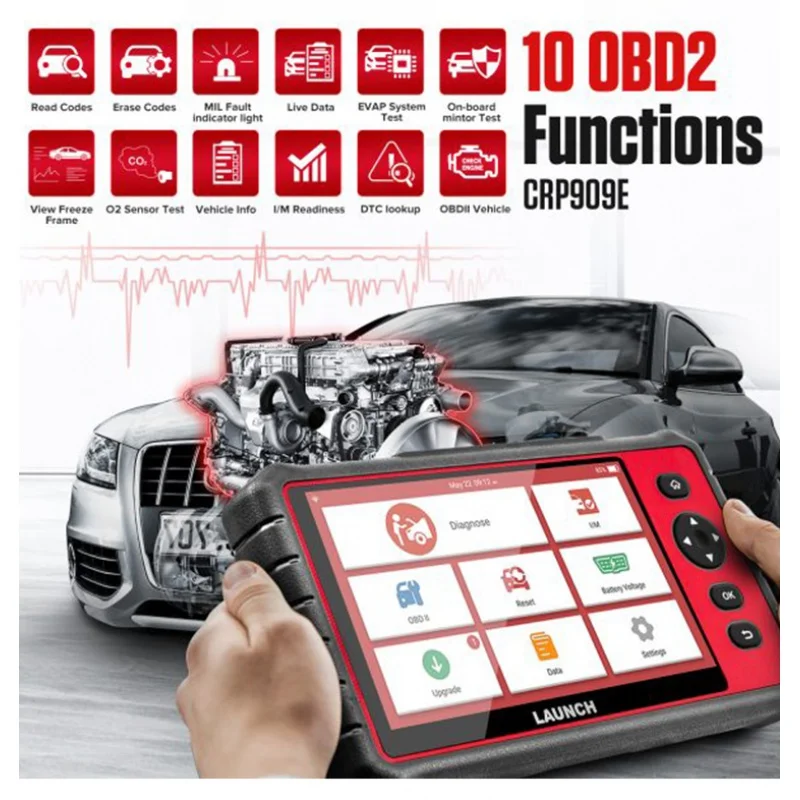 LAUNCH CRP919e 919E BT Car Diagnostic new Scanner Tool obd2 scanner