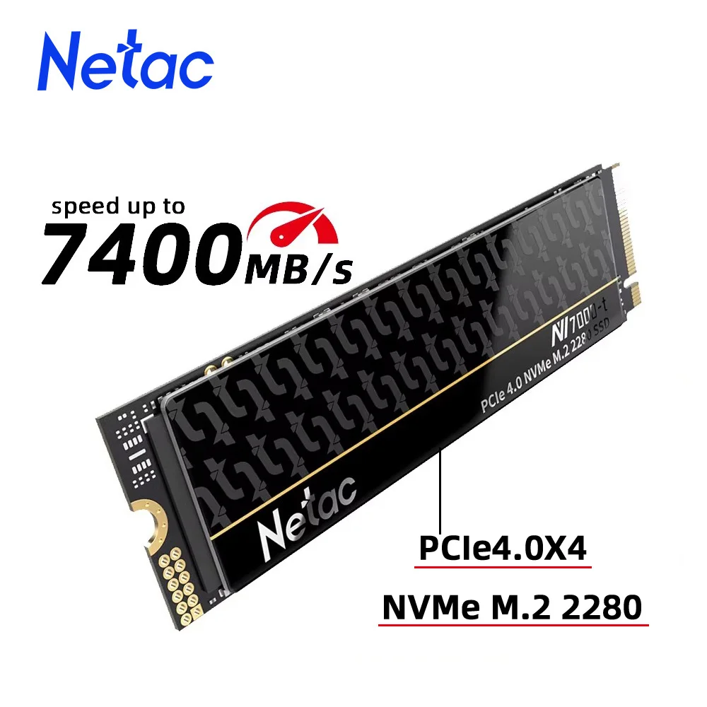 Netac 1TB 2TB 4TB M2 SSD NVMe 512gb PCIe4.0 M.2 2280 NV7000t Internal Solid State Hard Disk For PS5 Laptop Desktop