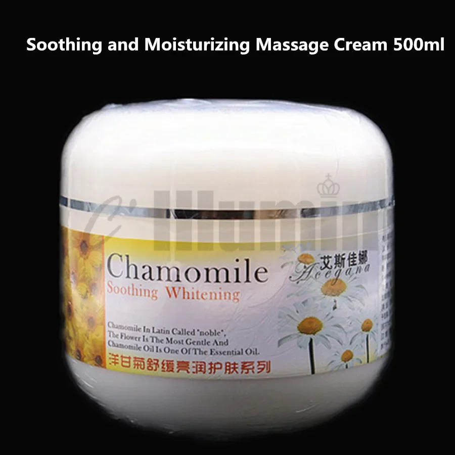

Chamomile Massage Cream Soothing Moisturizing Skin Repair Ultra Cooling 500ml for Face and body