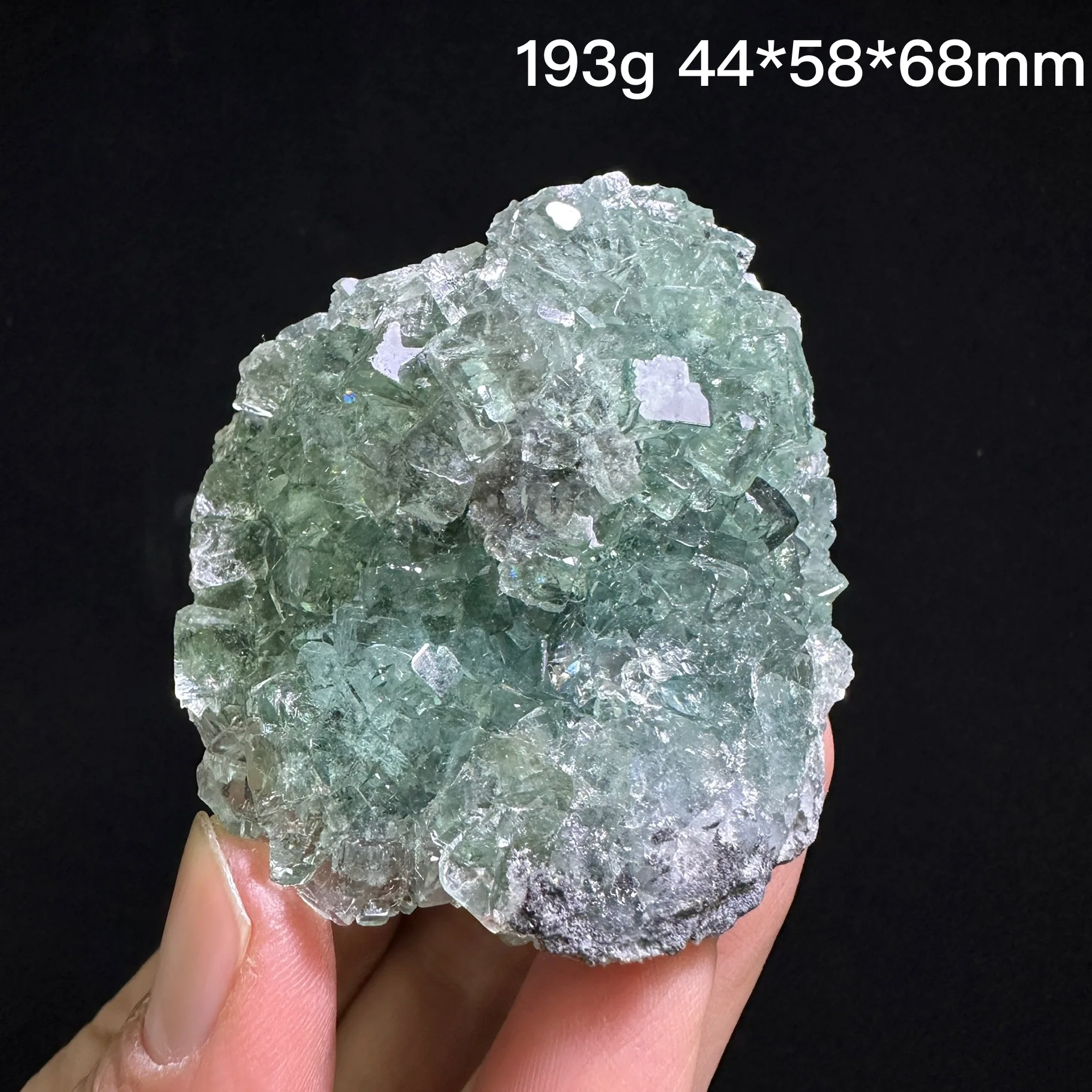 Natural fluorite Xianghualing green fluorite mineral specimen crystal quartz cluster rock gift treatment stone home decoration