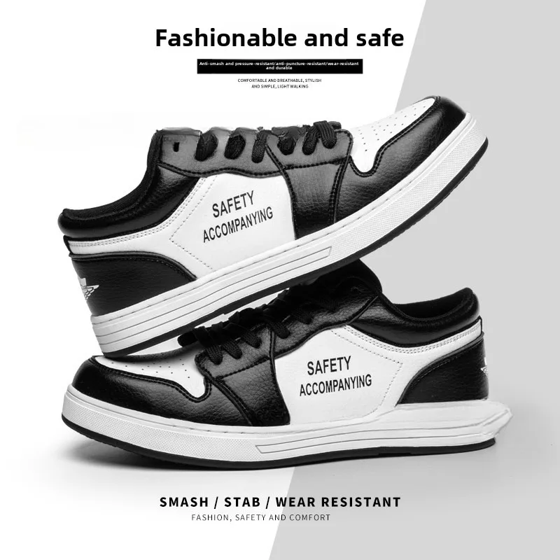 Steel Toe Labor Protection Shoes Anti-Smashing Piercing Durable Anti-Slip Safety Work Footwear for Enhanced Foot Protection