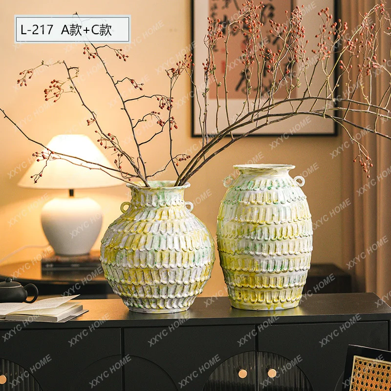 X-S Jingdezhen Ceramic Vase Hotel High-end Desktop Hydroponic Vase HG