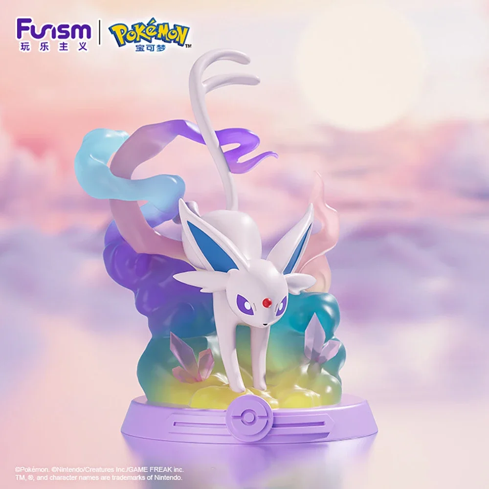 2024 Hot Original Funism Stocked Eeveelution Eevee Vaporeon Espeon Umbreon Leafeon Sylveon Model Toys Collectible Figures Gifts