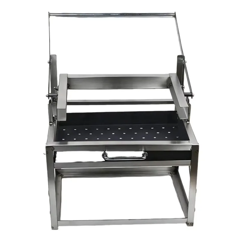 Automatic flip barbecue grill Household courtyard barbecue grill Height and thicker constant temperature outdoor camping