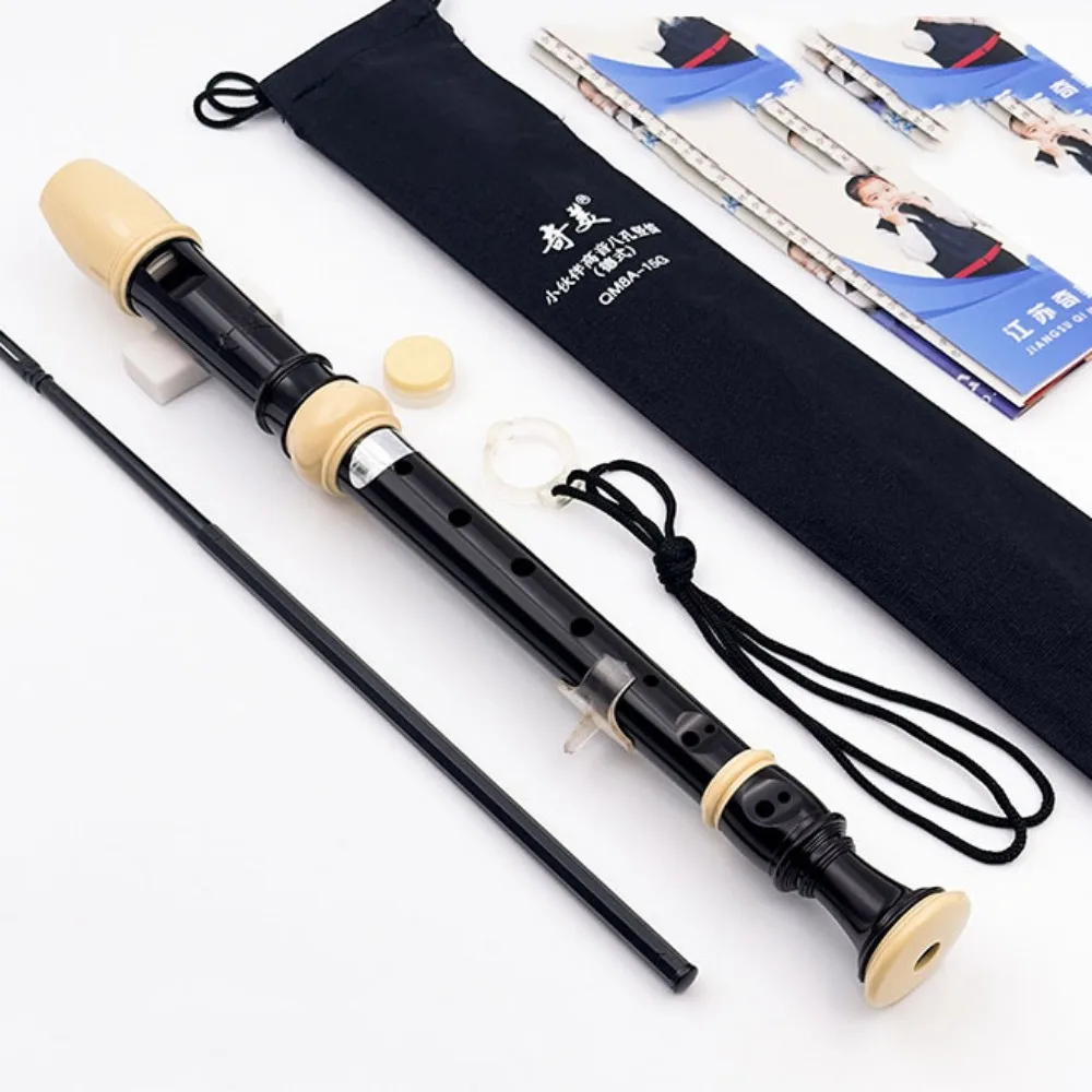 

Easy Adjustable Soprano Recorder Food Grade ABS Baroque Fingering Eight Hole Clarinet Natural Non-toxic Vertical Flute Children