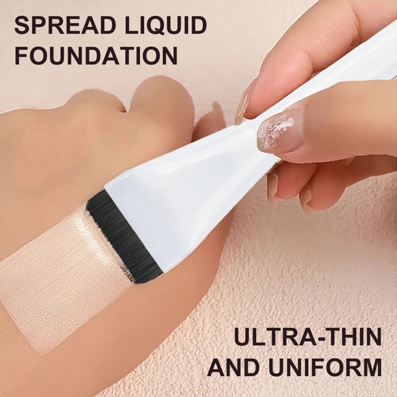 L8RD Flat Tip Liquid Cosmetic Brush For Detailed Contouring And Flawlessly Finish