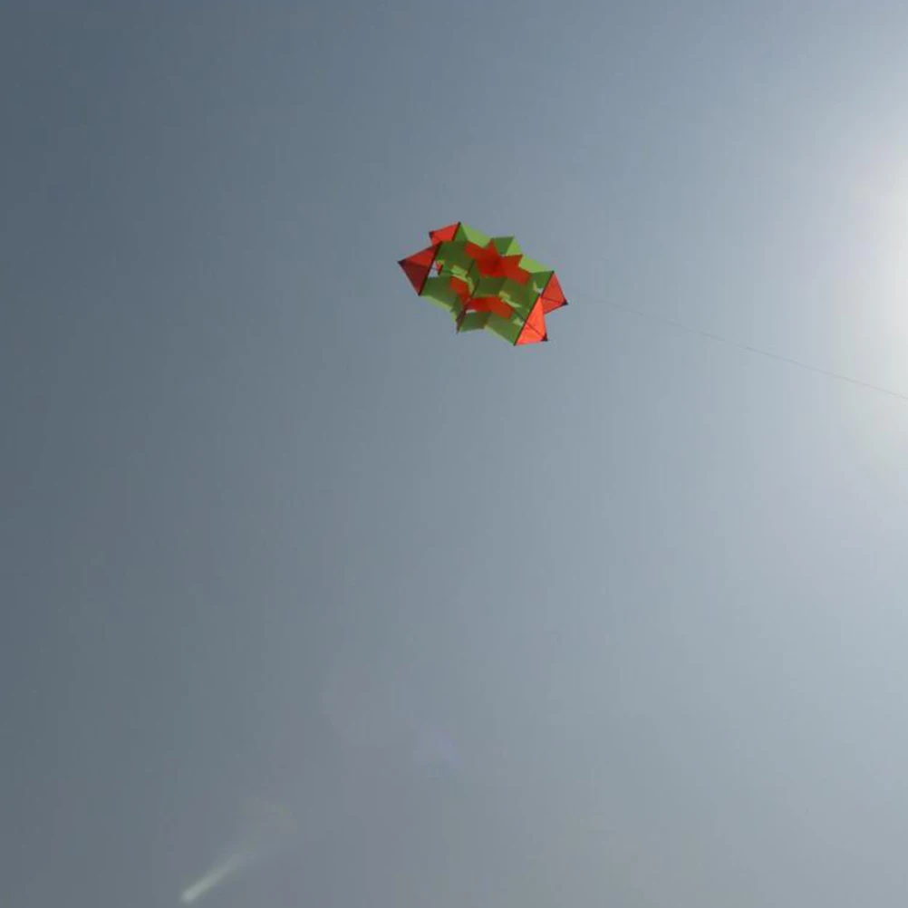 耐久性のある布製ステレオグラスファイバー製クリエイティブカイト、大人と子供のためのカラフルなステレオフライングカイト