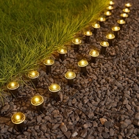 Solar Powered Outdoor Pathway Lights String Garden Decoration Landscape Lighting Courtyard Lawn Light Streetlights