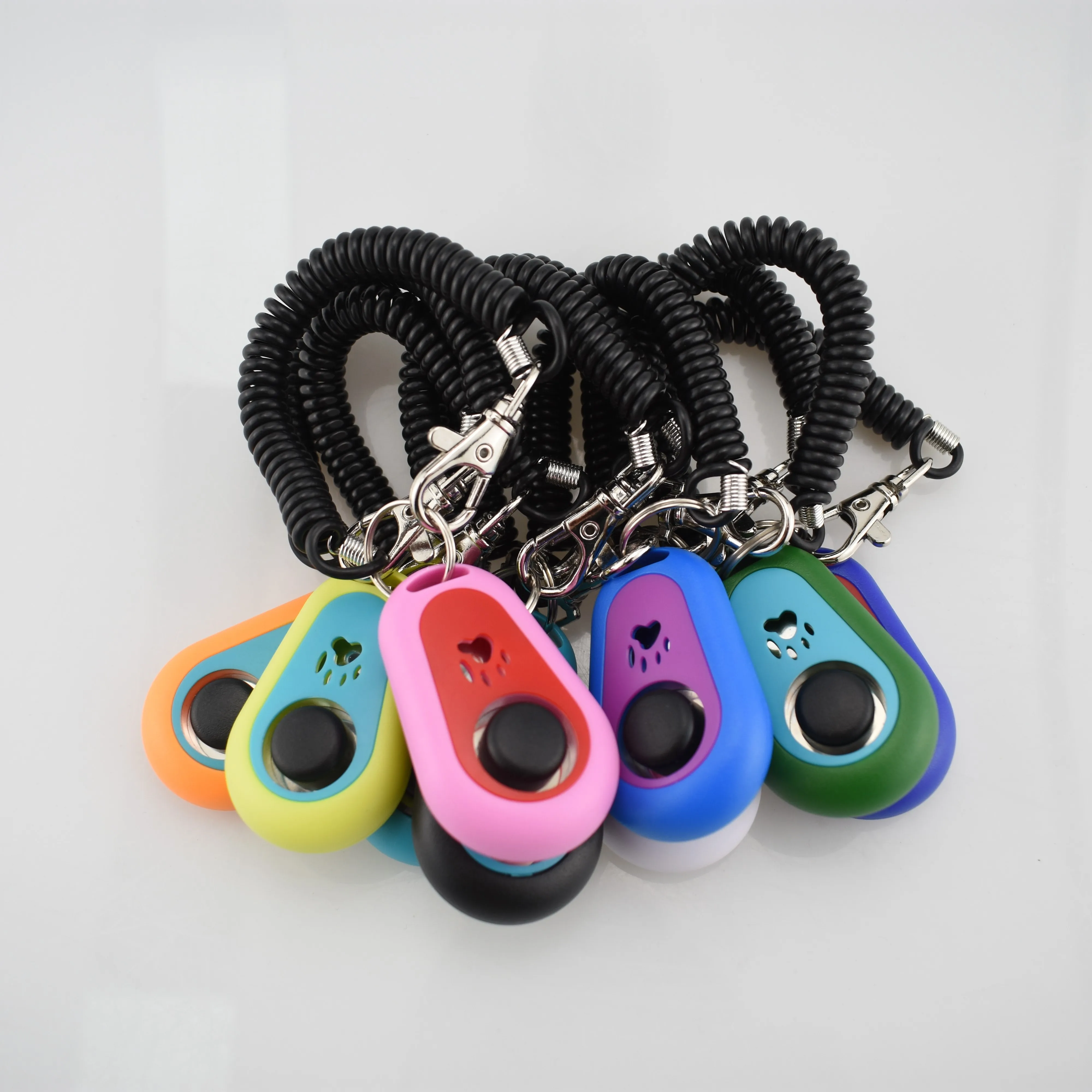 جهاز نقر لتدريب الحيوانات الأليفة، صوت عالي الألوان مع سوار معصم أسود #3