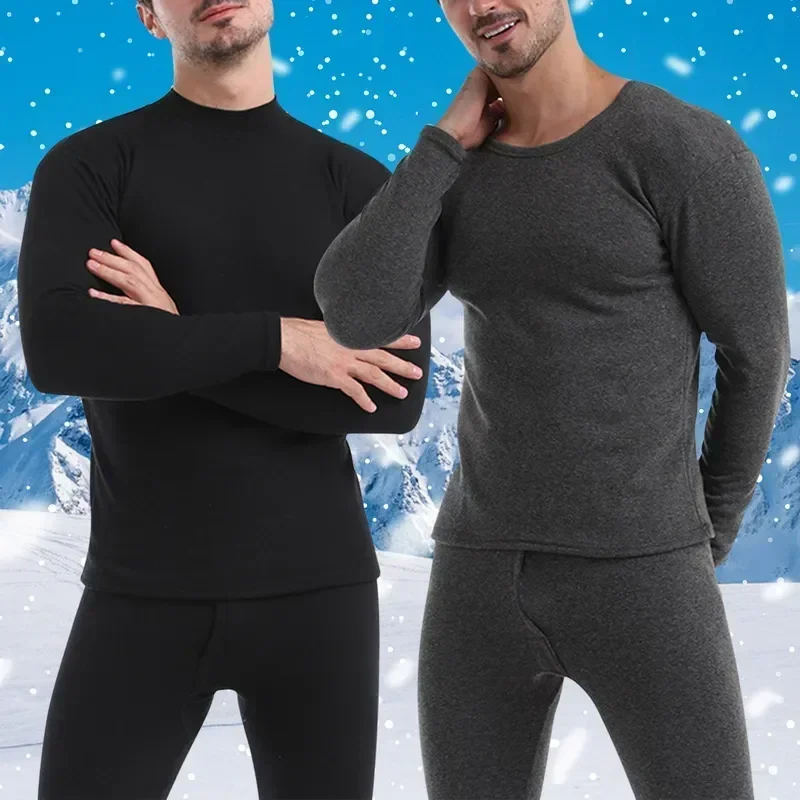 Winter Premium Soft Panels Johns Cotton Naturally Clothing Fleece-lined Warm Quality Long Thermal Men Underwear