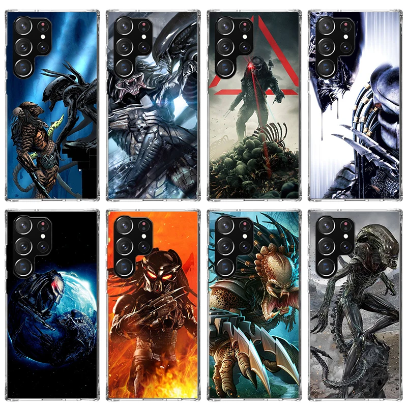 Чехол для телефона Alien Vs Predator с росписью для Samsung Galaxy S23 S24 S25 Ultra S22 + S21 Plus S20 FE Cover S10 S25Edge с силиконовым принтом Чехол для телефона Alien Vs Predator с росписью для Samsung Galaxy S23 S24 S25 Ultra S22 + S21 Plus S20 FE Cover S10 S25Edge с силиконовым принтом