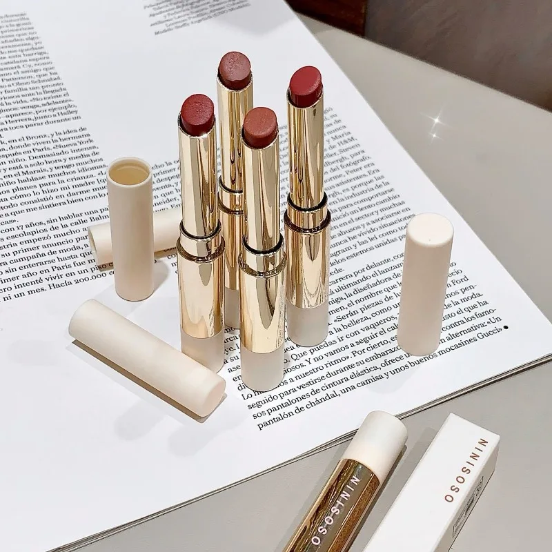 Jedwabiście błyszcząca pomadka do ust, redukująca zmarszczki, błyszczyk do ust, pomarańczowo-czerwona odcień, trwała, wodna, lekka, nieprzywierająca do kubka, balsam do ust.