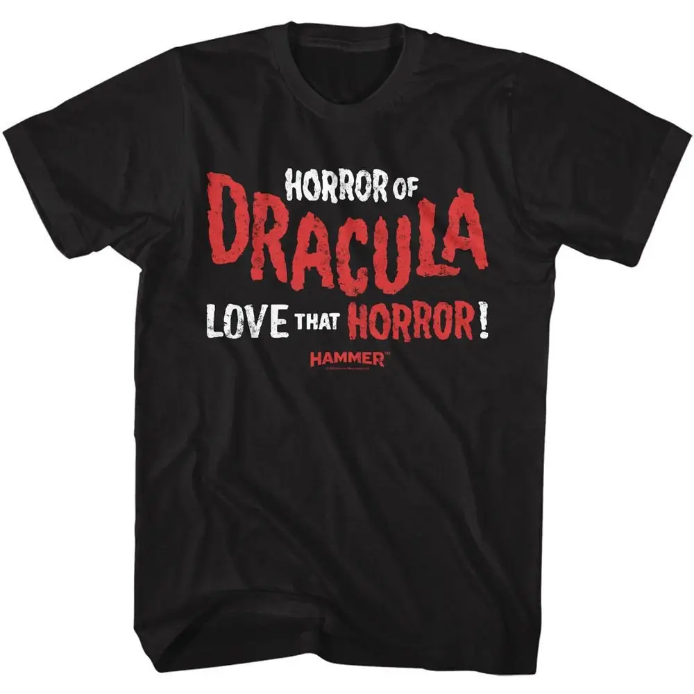 Hammer Horror Of Dracula Black Adult T Shirt