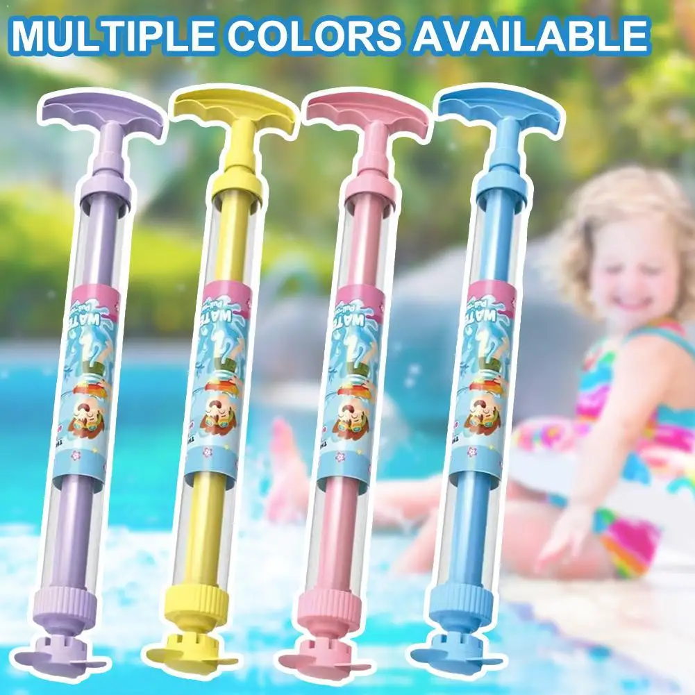 

Водный пистолет с откатным механизмом, игрушка для игр на открытом воздухе, для летних вечеринок у бассейна и на пляже, интерактивный подарок для детей