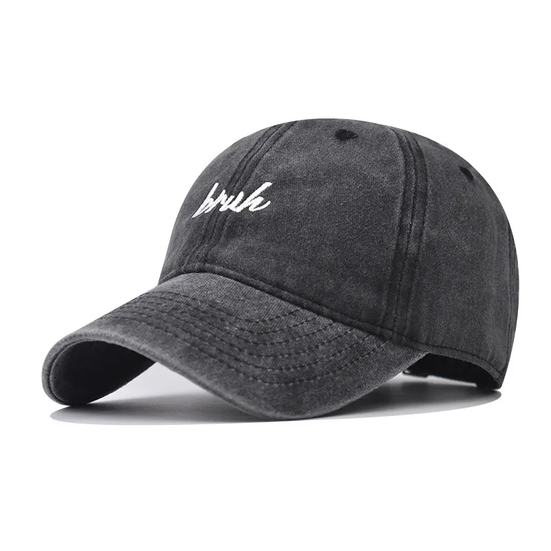 

New Outdoor Washed Vintage Bruh Baseball Cap For Men And Women With Unique AlpHatbet Design