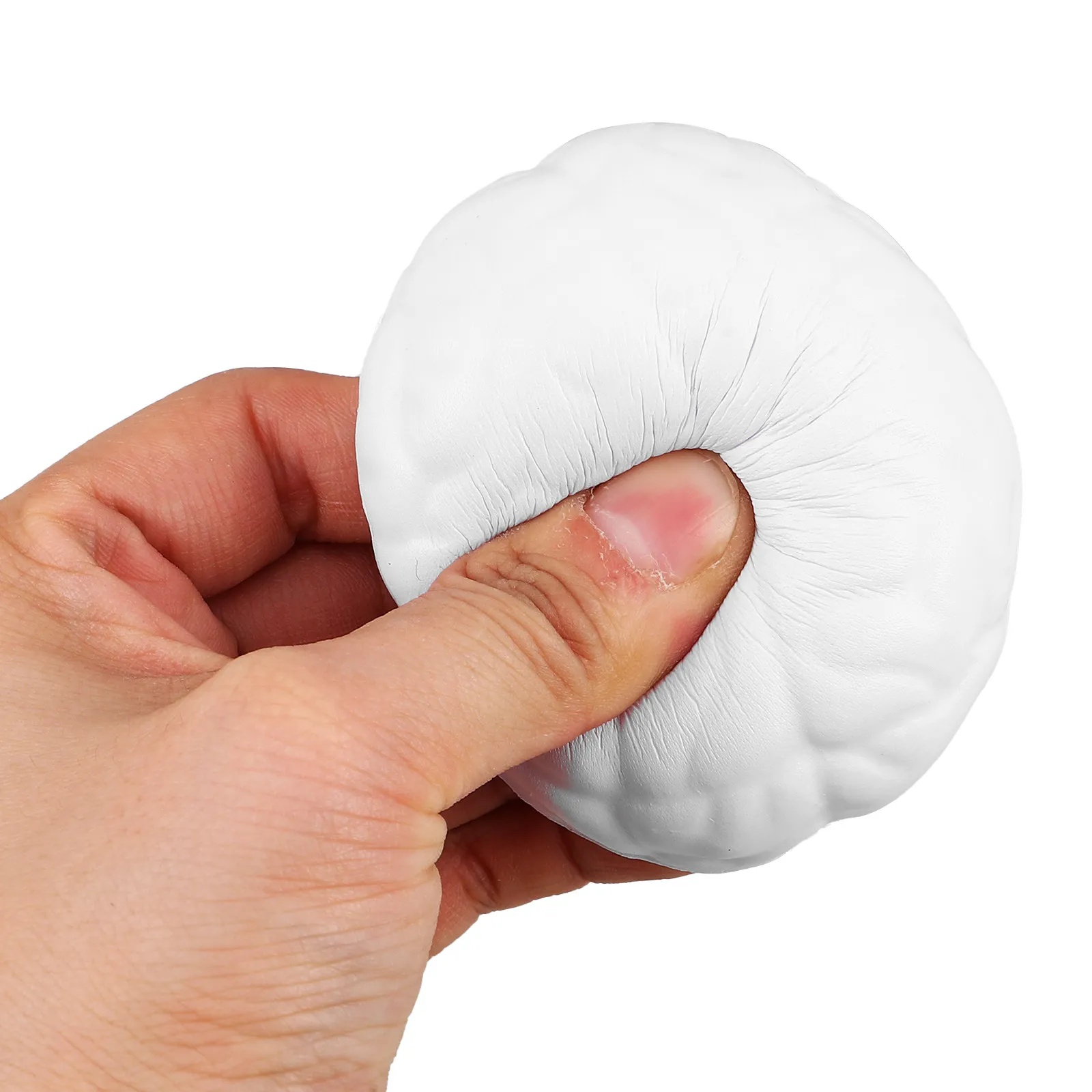 Brain Shape Stress Ball PU Squeeze Ball Portable Hand Exercise Relax Squishy Brain Stress Relieving Funny Sensory Squishy