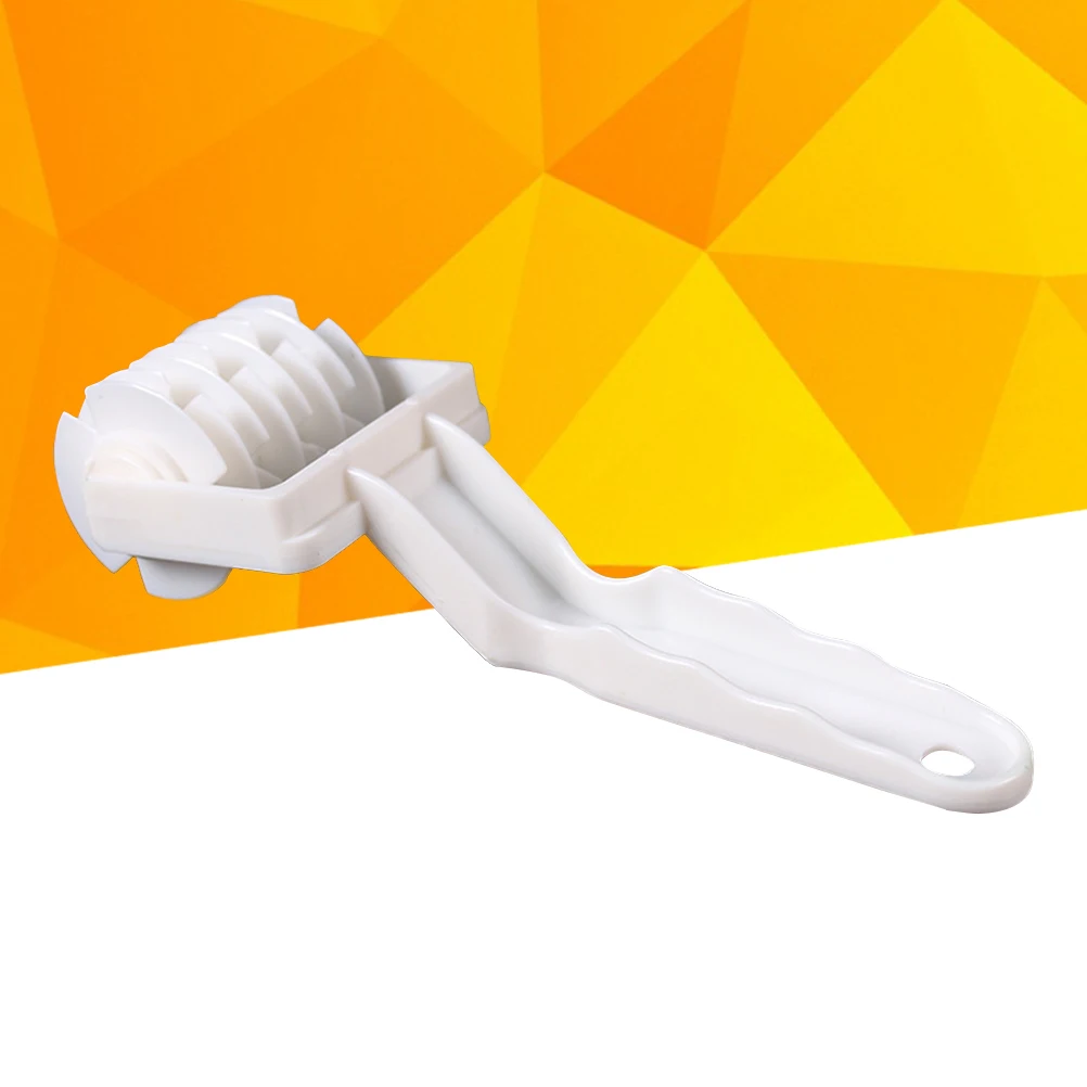 

Lattice Roller Cutter Tool Premium Plastic Baking Hobbing Tool For Dough Pastry Cookie White Size S