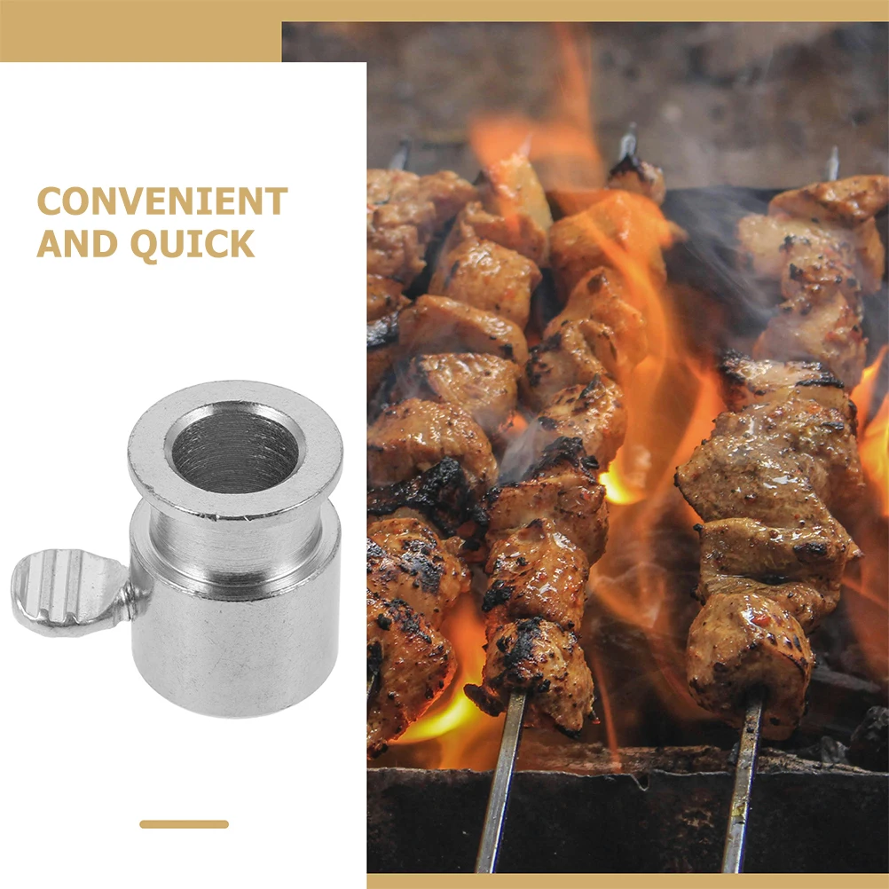 

2pcs Rotisserie Rod Stoppers Durable BBQ Grill Accessories Even Cooking Flavor Texture Grilling Tool Set Outdoor Camping Kitchen