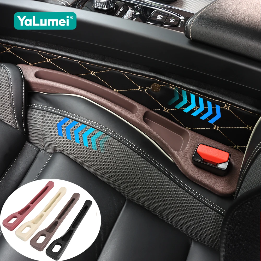 

1 Pair Universal PU Car Seat Gap Stuff Side Seam Car Gap Filler Leakproof Seat Gap Storage Organizer Car Interior Accessories