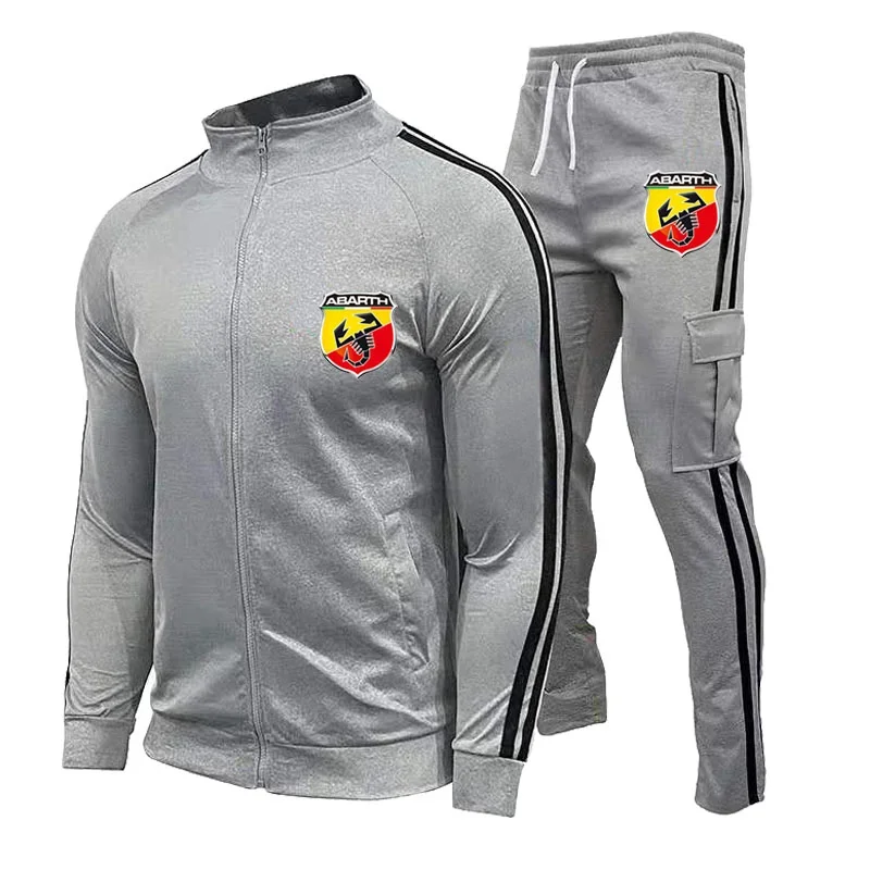 ABARTH Motors-Sudadera con capucha y Logo de coche para hombre, traje unisex de 2 piezas, de lana, informal, a la moda, novedad de 2023