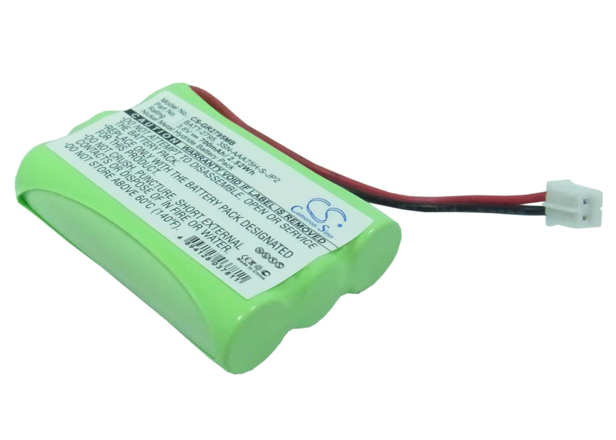 Replacement Battery for Motorola 4894128037811 MBP33, MBP36, MBP36PU 3.6V/mA