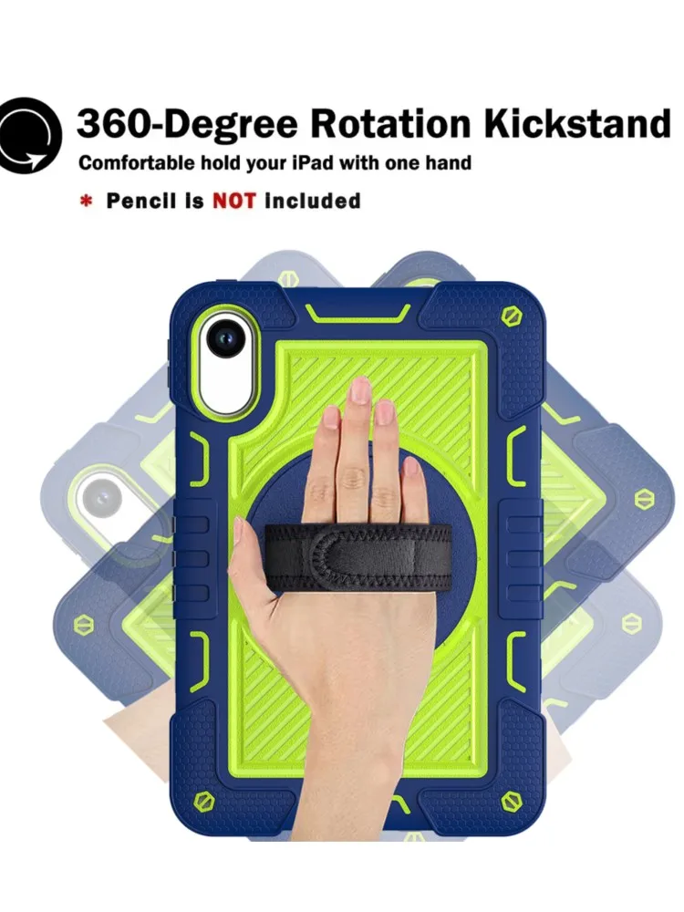 Obrotowy o 360 stopni futerał na konsolę do Xiaomi Redmi Pad 2 2025 11 cali Model 25040RP0AG Hybrid Cover z paskiem na ramię Silicone + PC — zdjęcie produktu 7
