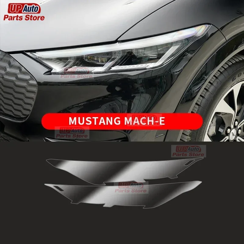 

Для Ford Mustang Mach-E автомобильные фары черная защитная пленка прозрачная наклейка из ТПУ аксессуары инструменты