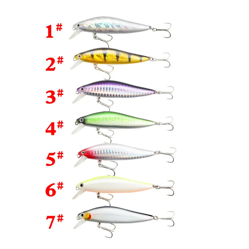 Lures Slow Sinking Minnows Tungsten Weights Dead Fly System Reinforced Hooks Fishing Gear Bass Predatory Baits Noisy Swing Lures