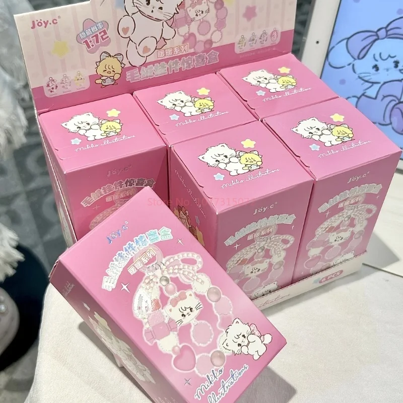 Nueva serie cálida Mikko, caja ciega con cuentas, juguetes, cadena para teléfono, figuritas de Anime Kawaii Mikko, llavero, adorno, juguetes, regalos para niñas