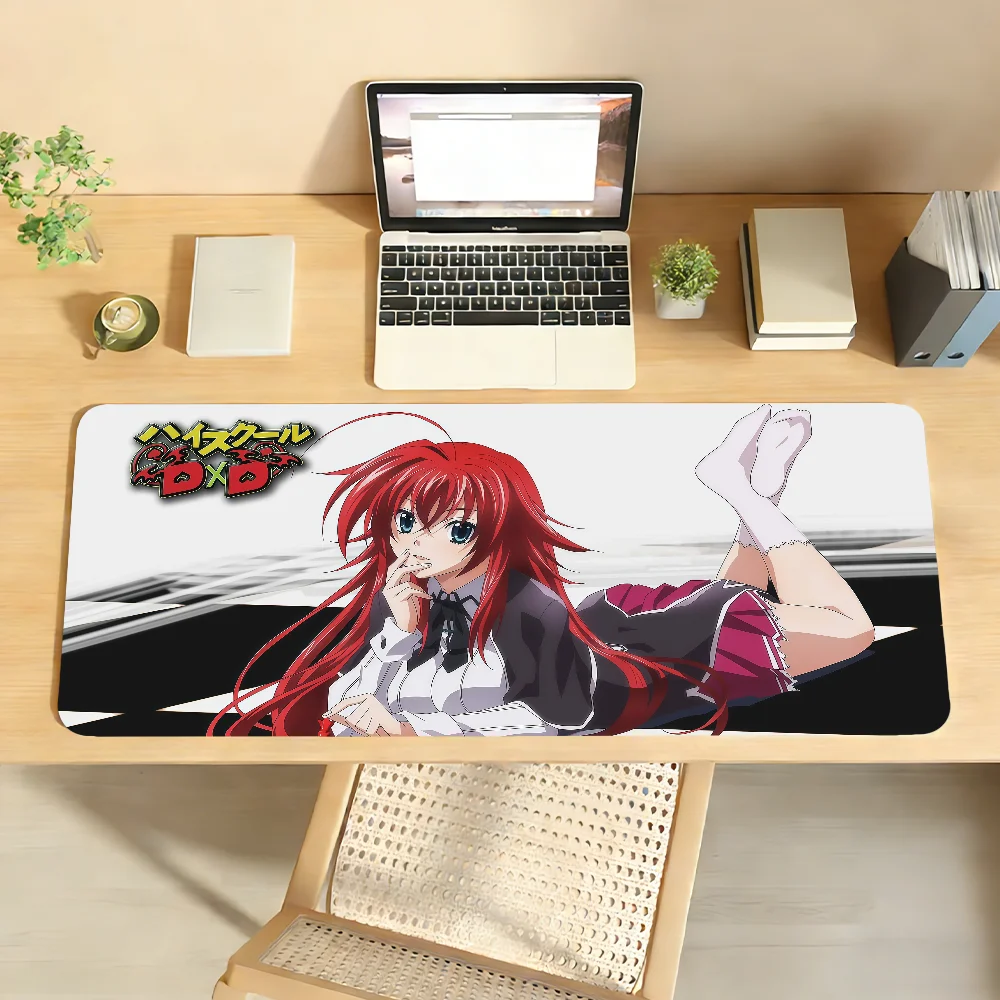 Tapis de souris High School DxD Rias Gremory, tapis de souris en caoutchouc antidérapant pour ordinateur portable, tapis de souris pour joueurs, décoration de bureau