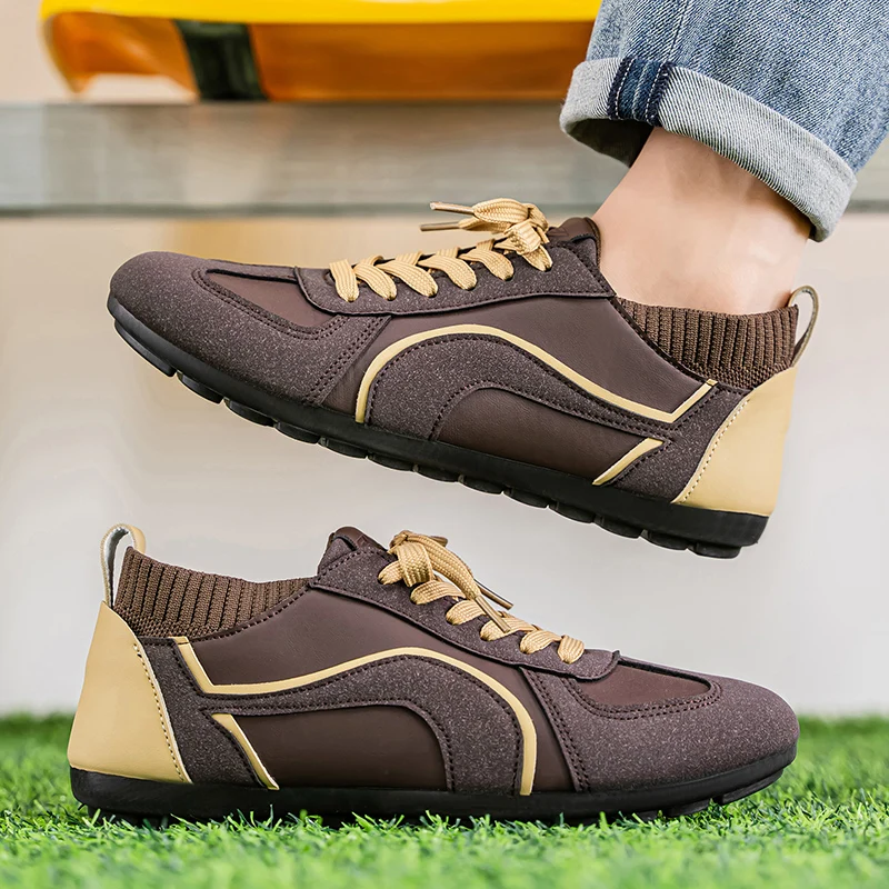 

YRZL Men's Shoes Lightweight Lace Up Man Sneakers Comfortable Retro Low Top Casual Walking Shoe for Men Sports Shoes Sneakers