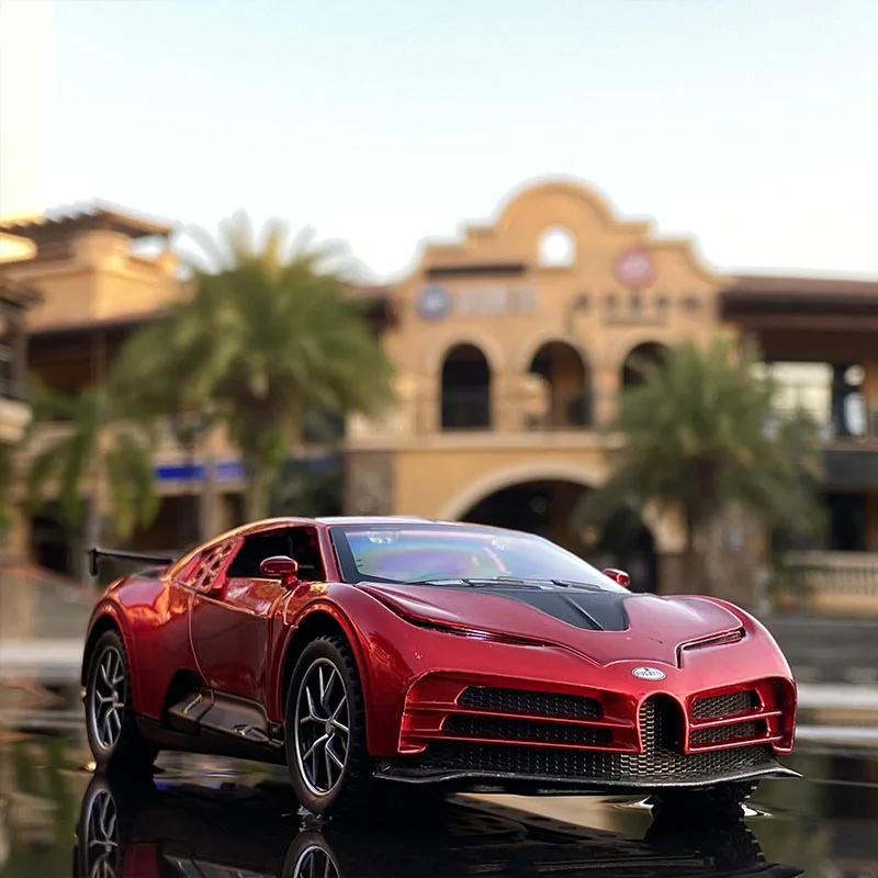 1:32 Bugatti Centodieci lega di carbonio modello di auto sportiva Diecast metallo giocattolo modello di auto collezione di simulazione regalo giocattolo
