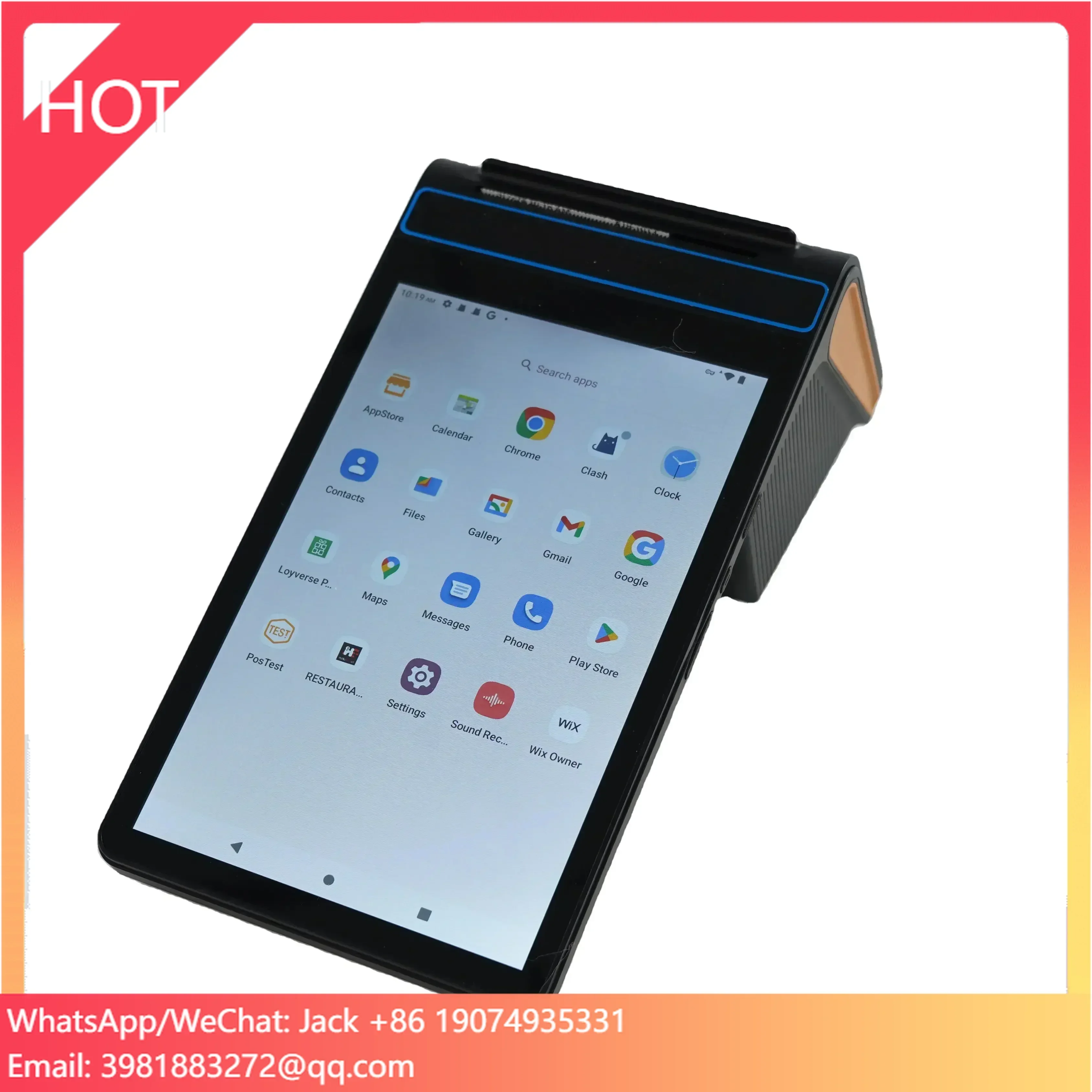 GOODCOM 8 Inch All In One Android Pos With Android 12 Handheld Pos Terminal Machine