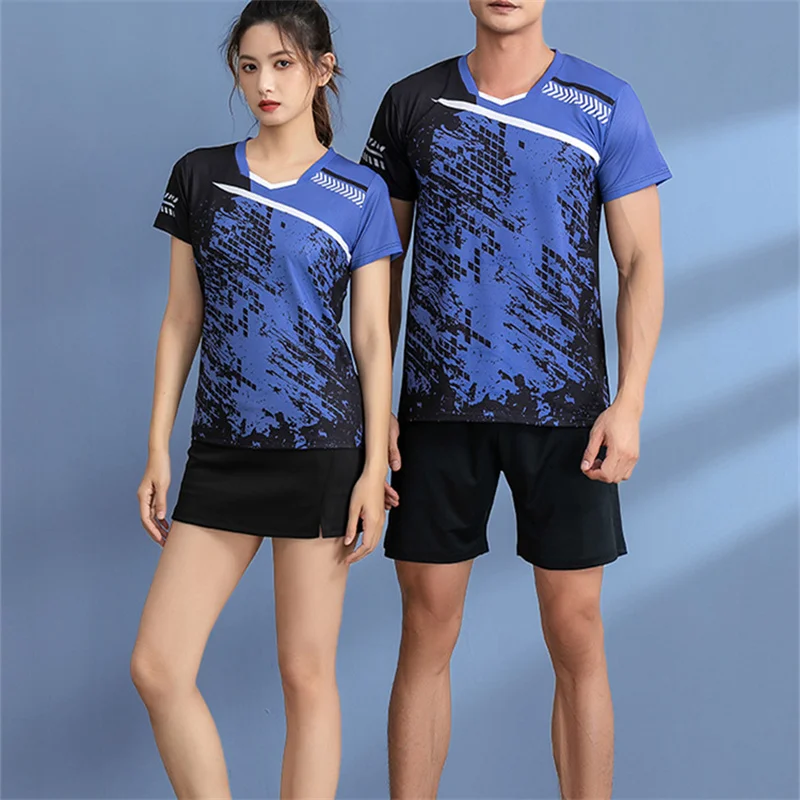 Badminton Jerseys & shorts Men & Women shuttlecock shirt Tennis skirt Badminton training suits Short sleeve tracksuit Sportswear