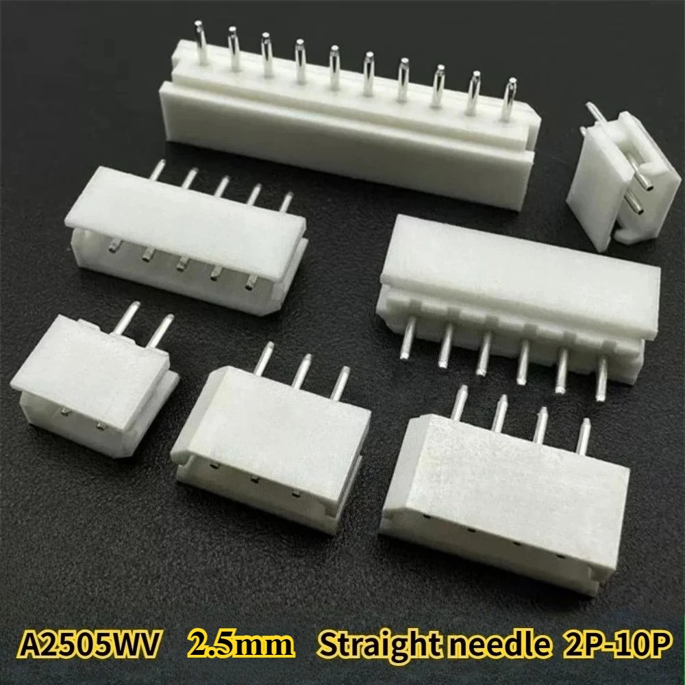 

50Pcs/lot A2505WV Straight Needle 2P/3P/4P/5P/6P/7P/8P/9P/10P Pin Straight Needle Socket Connector Pitch 2.5mm