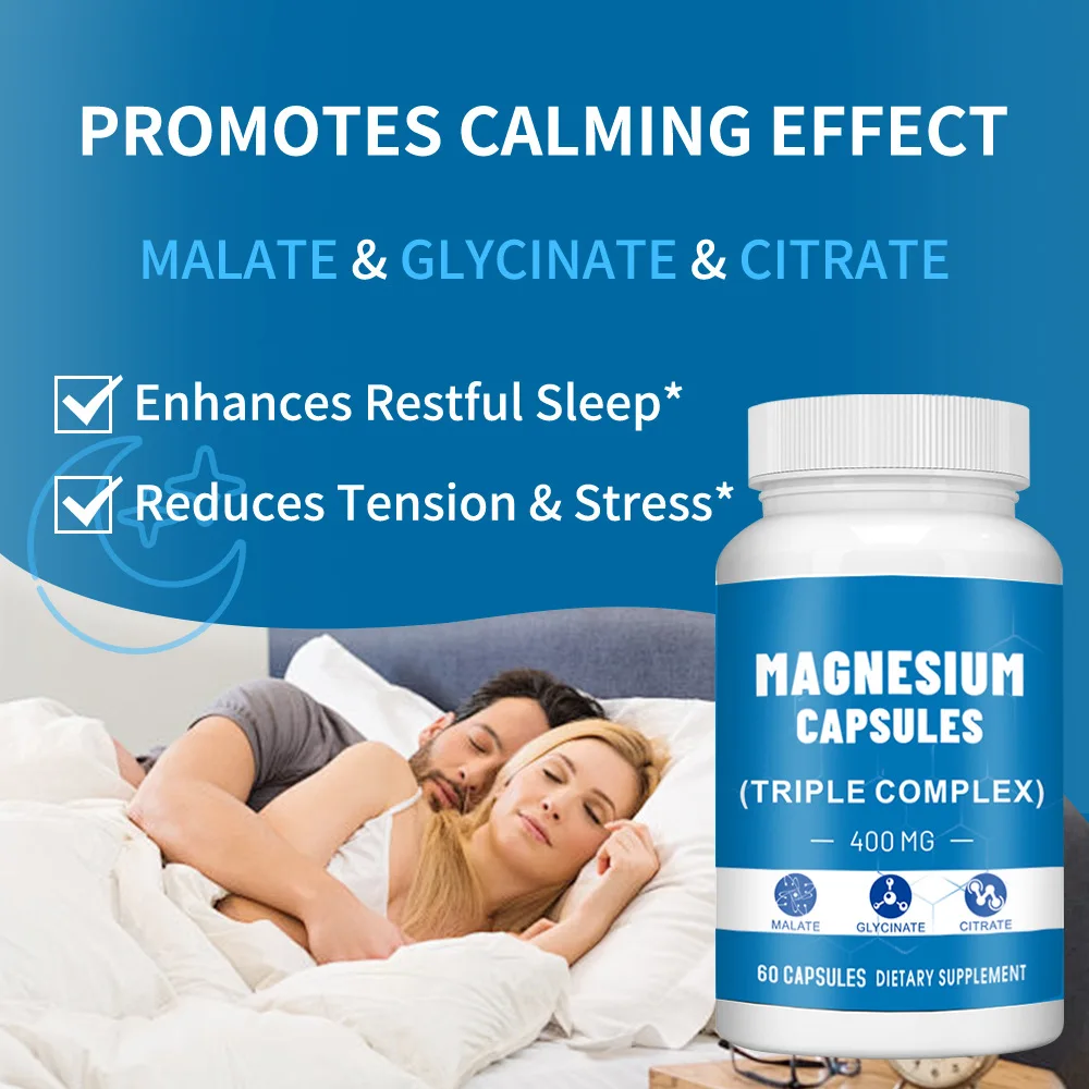 

Magnesium capsules enhance energy metabolism, improve sleep quality, and promote protein synthesis