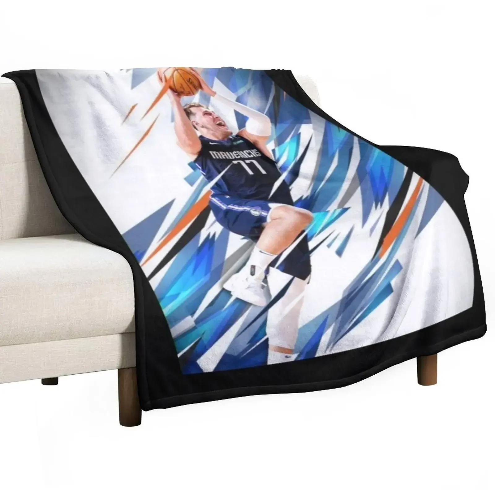 

Doncic Luka Art Throw Blanket Furry Luxury Designer Summer Beddings Blankets