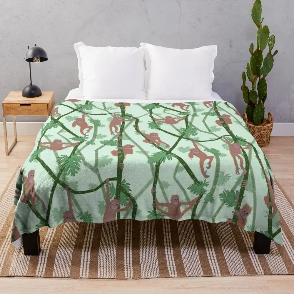 

Baby Orangutans Throw Blanket Weighted blankets ands sofa bed Blankets