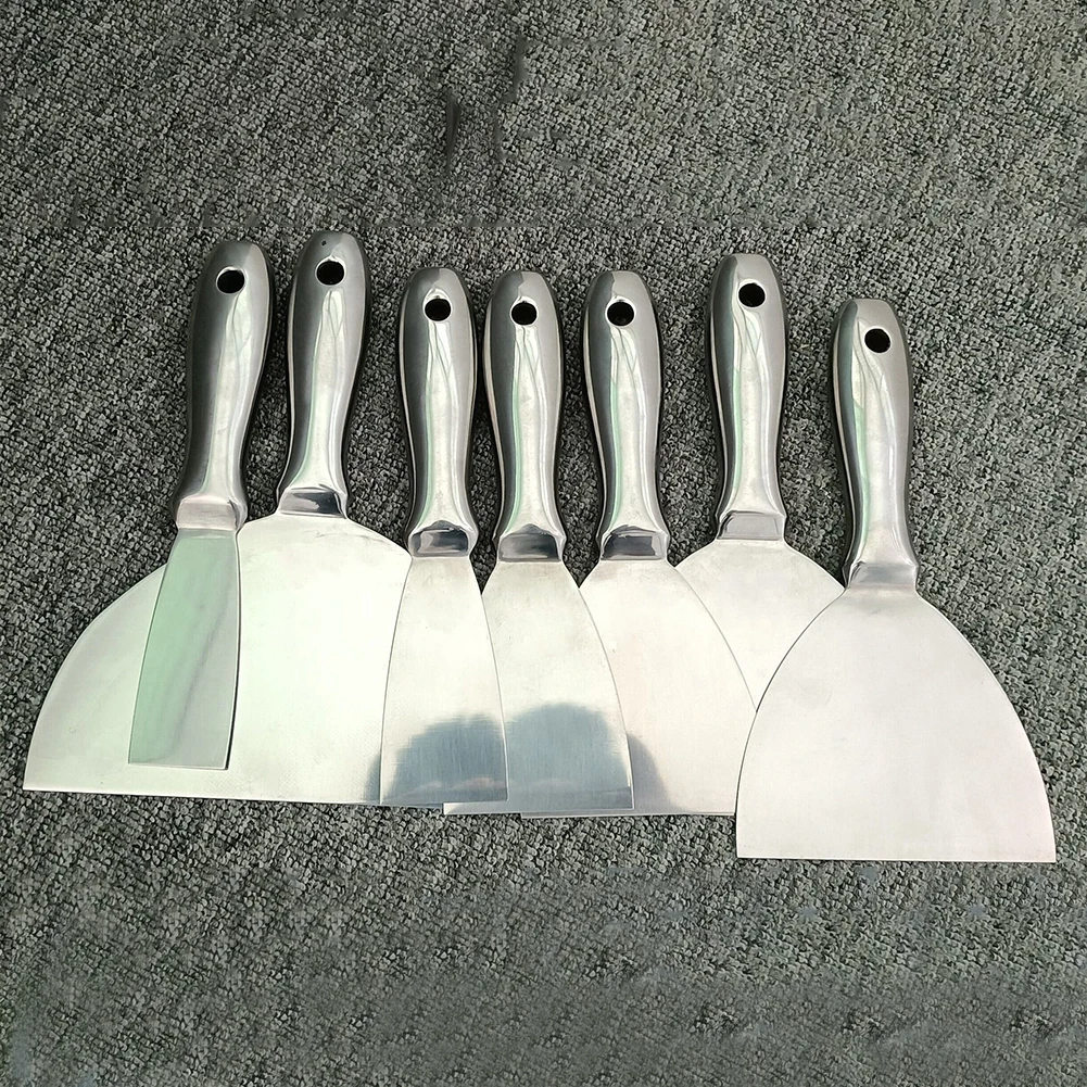 

One-Piece Stainless Steel Putty Knife Putty Scraper Painters Knife Spatula Scraper for Floor Wall Ceramic Tile Grout