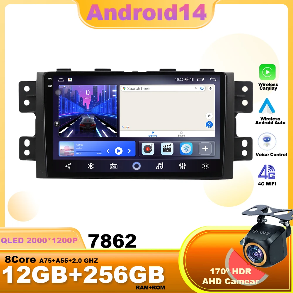 

Android 14 Car Radio For Kia Mohave 2008 - 2016 Borrego 2008 - 2011 Wireless Carplay Stereo Multimedia Video Player GPS 4G WIFI