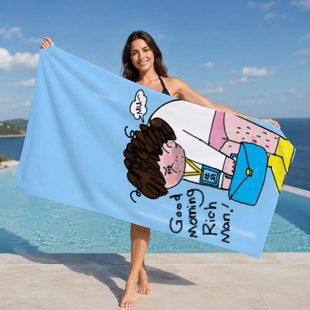 Bare minimum worker Towel ultra-fine fiber quick drying absorbent towel, beach swimming vacation beach towel