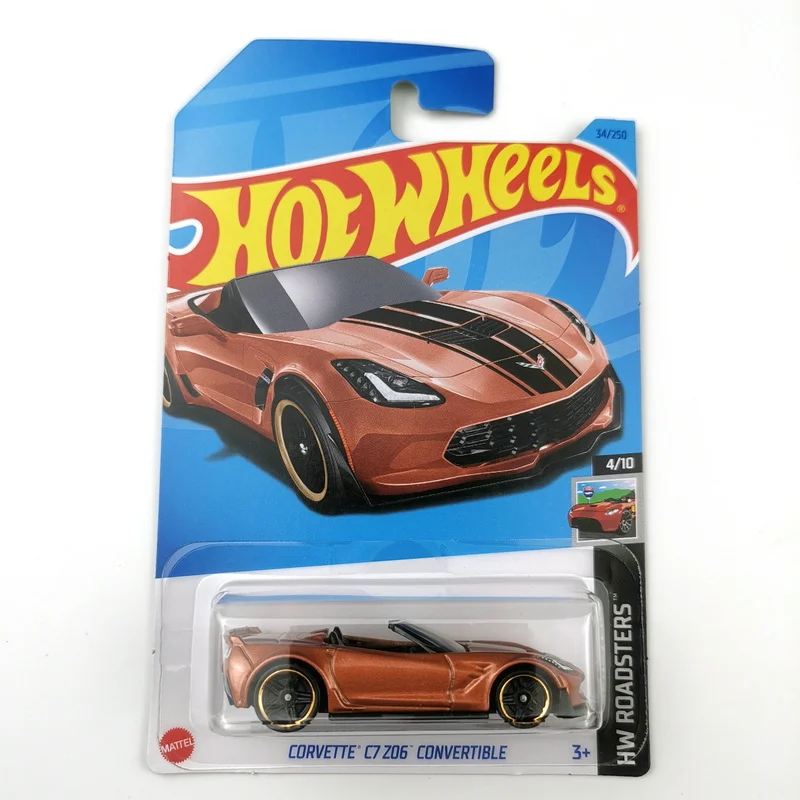 2023-34 Hot Wheels Cars CORVETTE C7 Z06 CONVERTIBLE 1/64 Metal Die-cast Model Toy Vehicles