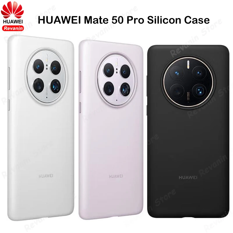 Original Huawei Mate 50 Pro Case HUAWEI Official Liquid Silicon Protective Cover Shell for Huawei Mate50 Pro