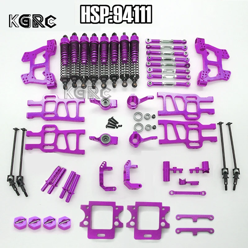 Full Set Metal Upgrade Kit For 1/10 RC Car HSP 94108 94111